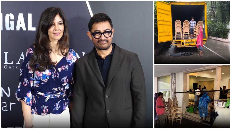 Entertainment News | Aamir Khan-Gauri Spratt Wedding: Preparations in Full Swing at Actor's Residence Despite Heavy Mumbai Rains