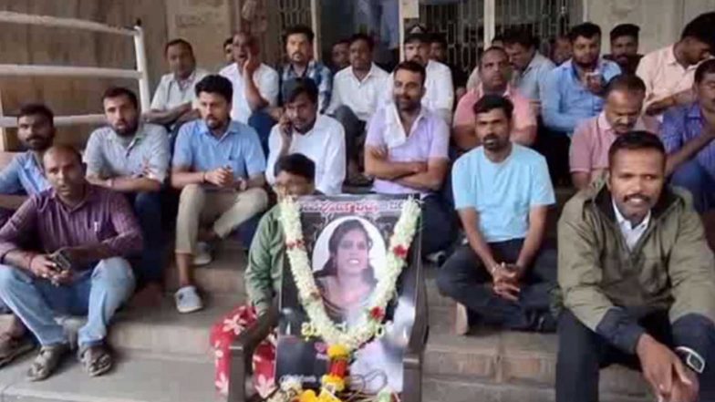 India News | Karnataka: Protesting Village Accountants Demand Tumkur DC's Transfer After Colleague's Death