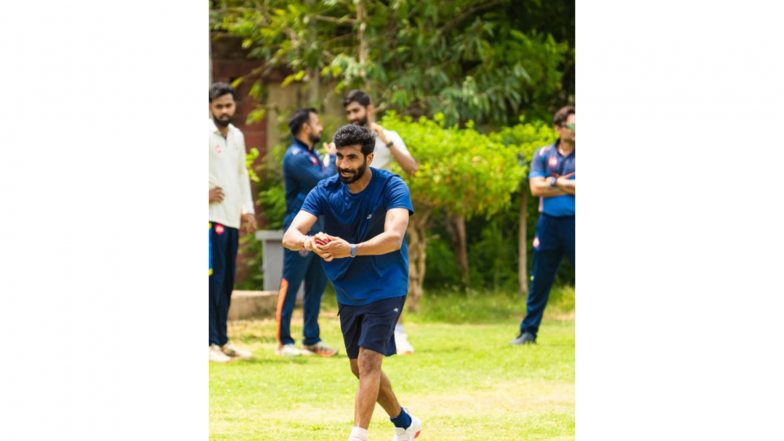 Sports News | Jasprit Bumrah Starts Practicing with Red-ball Ahead of England ODIs, Sri Lanka Tests