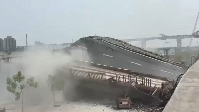 India News | Gujarat: Five More Spans of Ahmedabad's Subhash Bridge Demolished Safely