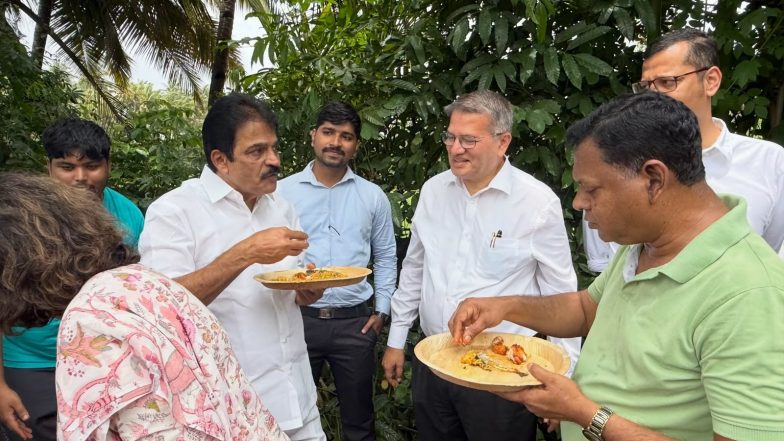 India News | Goa: KC Venugopal Visits Chicalim Farmers Club, Interacts with Local Farmers