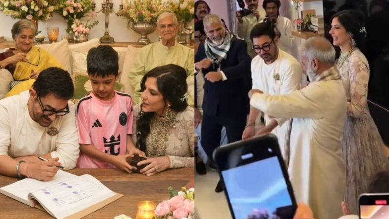 Entertainment News | Aamir Khan, Gauri Spratt Celebrate Romantic First Dance After They Exchange Wedding Vows