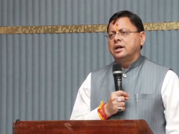 India News | Uttarakhand: CM Dhami Inaugurates Girder Bridge over Dhangarhi Drain in Nainital