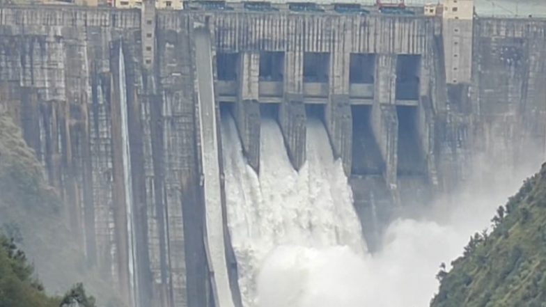 India News | J-K: 3 Gates of Baglihar Dam Opened as Heavy Rain Raises Chenab Water Level