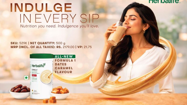 Business News | Herbalife India Introduces Dates Caramel Variant in Its Formula 1 Nutritional Shake Range
