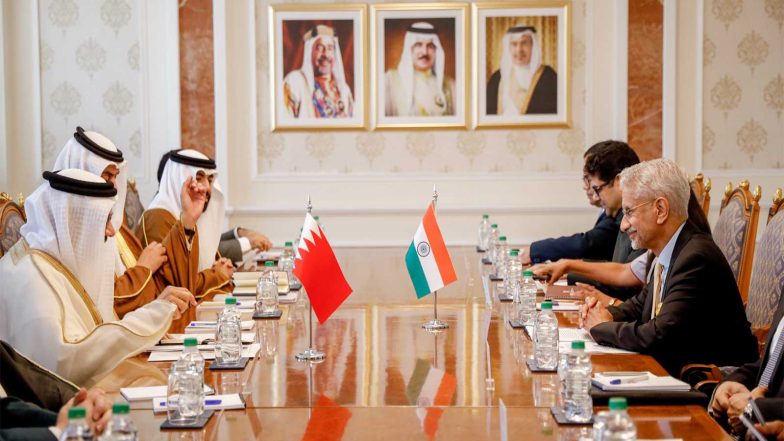 World News | India-Bahrain Discuss Deepening Bilateral Cooperation During Jaishankar's Visit