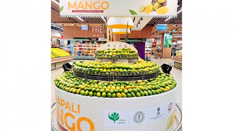 Business News | Piyush Goyal Hails Jharkhand's Amrapali Mangoes Debuting in Dubai; Export Initiative Yields 180% Higher Returns for Women Farmers