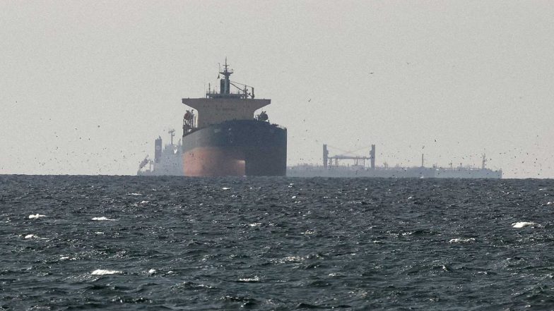 World News | India-bound Vessel Hit by Suspected Drone Attack in Gulf of Oman, All Crew Members Safe: Sources