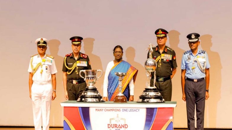 Sports News | President Murmu Unveils Durand Cup Trophies for the 135th Edition