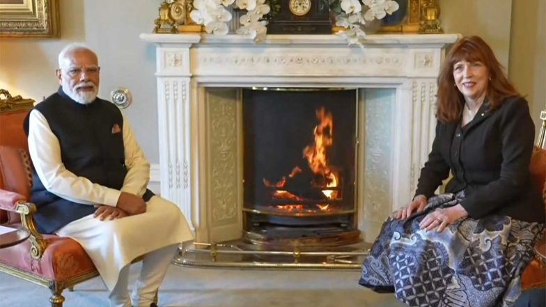 World News | PM Modi Holds Bilateral Meeting with Victoria's Governor Margaret Gardner