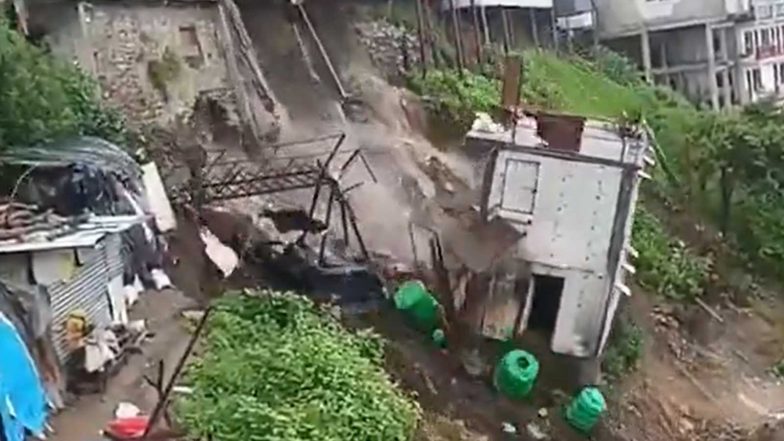 India News | Uttarakhand: Excavation Work Triggers Landslide on NH-707A in Tehri Garhwal; IMD Issues 'red Alert' for Haridwar, Pauri Garhwal