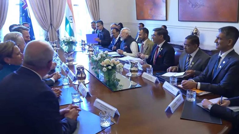 World News | India, Australia Elevate Comprehensive Strategic Partnership with Defence, Energy, Technology and Trade Initiatives
