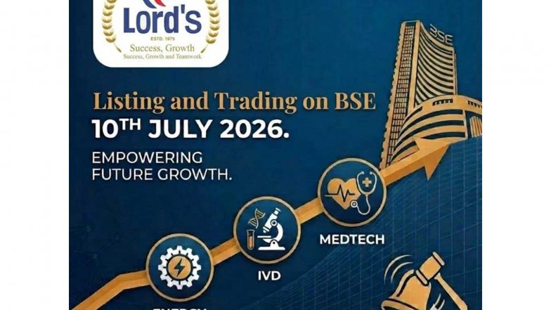Business News | Lord's Mark Industries Limited Gets Listed on Bombay Stock Exchange