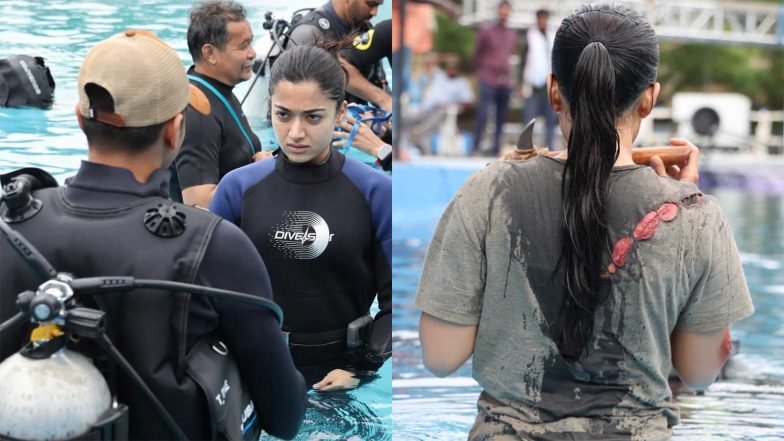 Entertainment News | Rashmika Mandanna Shoots India's First Female-led Underwater Fight Sequence for 'Mysaa'