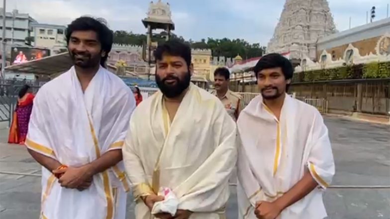 Entertainment News | Music Director Thaman S, Actor Atharvaa Murali Offer Prayers at Tirumala Temple