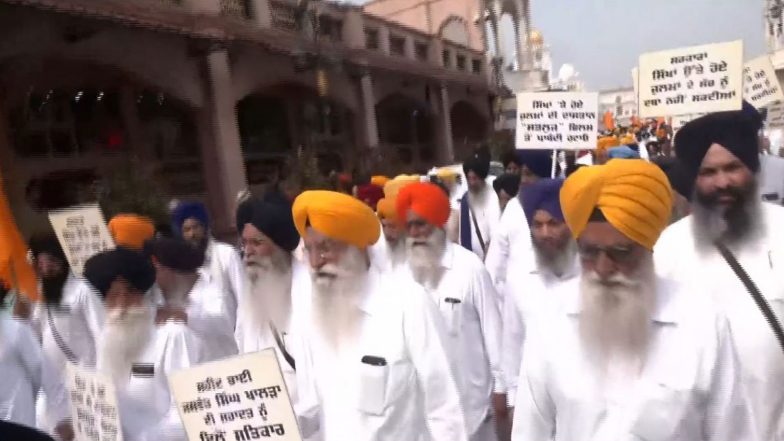 India News | SGPC Holds Protest March in Amritsar, Seeks Lifting of Ban on Film 'Satluj'
