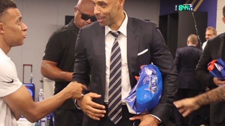 Sports News | FIFA World Cup 2026: Thierry Henry Visits France's Locker Room, Applauds Les Bleus After Quarter-final Win over Morocco