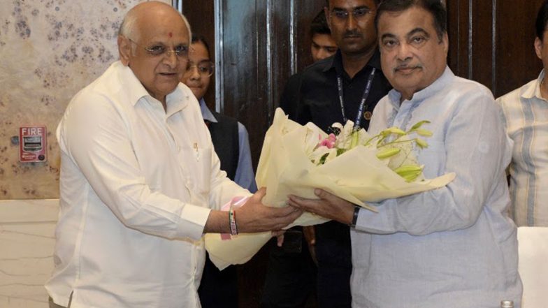 India News | Union Minister Nitin Gadkari, Gujarat CM Bhupendra Patel Review Progress of National Highway Projects in the State