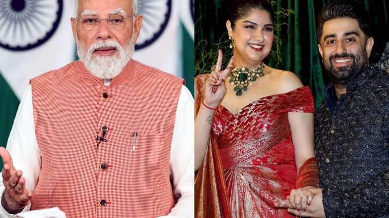 Entertainment News | PM Modi Congratulates Newlyweds Anshula Kapoor, Rohan Thakkar; Expresses Gratitude to for Inviting Him