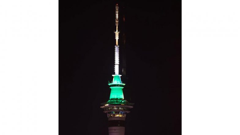 World News | New Zealand: Sky Tower Sports Iconic Tricolour as PM Modi Begins Visit