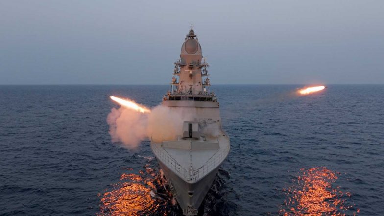 India News | Indian Navy to Induct Indigenous Stealth Frigate Mahedragiri into Eastern Fleet