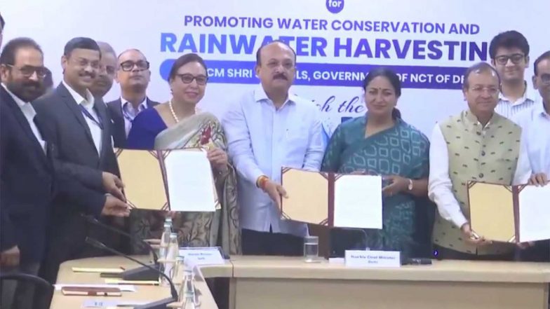 India News | Modern Rainwater Harvesting Systems to Be Installed in 75 CM Shri Schools Under 'Catch the Rain' Initiative: Delhi CM Rekha Gupta