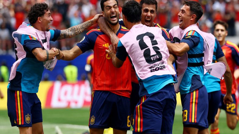 Sports News | FIFA World Cup 2026: Spain Edge Past Belgium 2-1, Set Up Semifinal Clash with Mbappe-led France