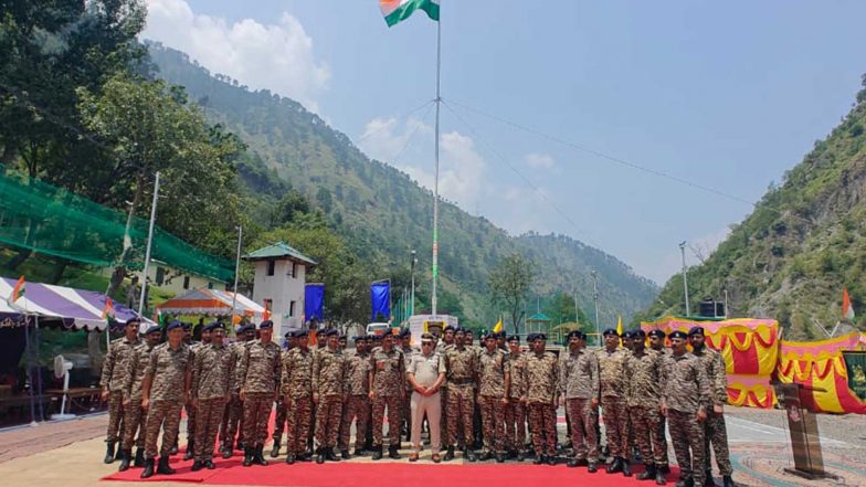 India News | J-K: CRPF Hoists 61-foot-high National Flag at 84th Battalion Headquarters in Ramban