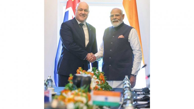 World News | India, New Zealand Unveil 'Roadmap to 2030' to Boost Defence and Security Ties; Announce Annual Maritime Security Dialogue