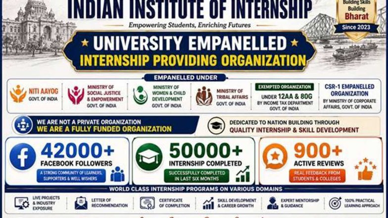 Business News | Indian Institute of Internship Expands Industry-Focused Internship Opportunities