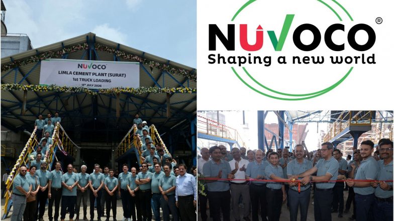 Business News | Nuvoco Vistas Inaugurates Limla Cement Plant in Surat, Strengthening Its Footprint in Western India