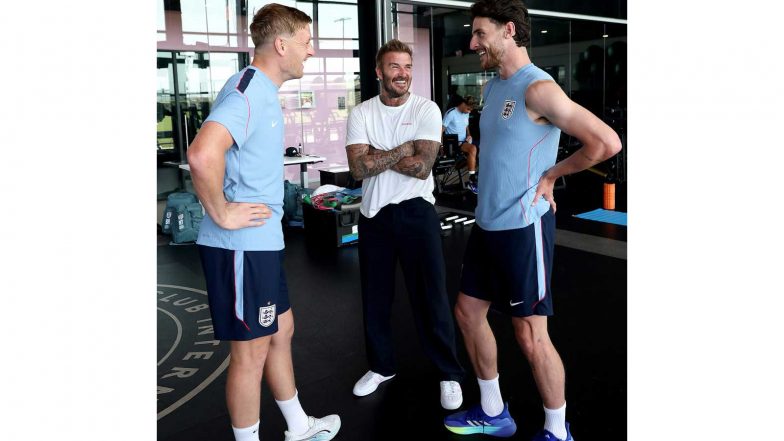 Sports News | FIFA World Cup 2026: England Legend David Beckham Joins Three Lions Camp Ahead of WC QF Clash Against Norway