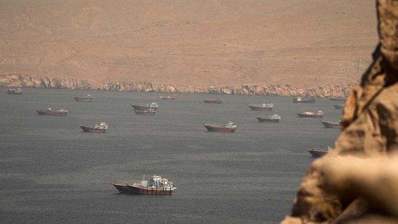 World News | Container Ship Catches Fire off Oman, Crew Embarks on Lifeboat