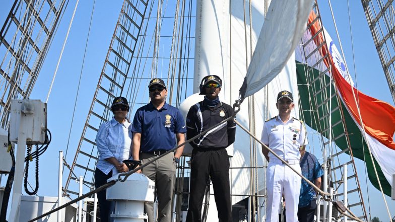 World News | INS Sudarshini Arrives at Boston for SAIL Boston 250 Celebrations
