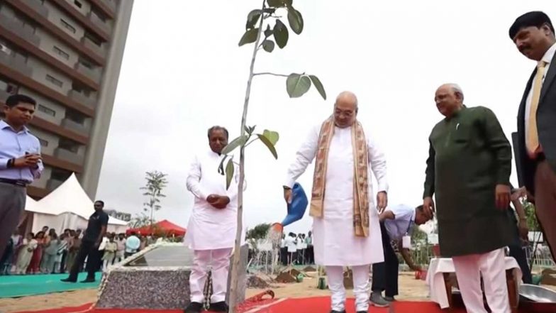 India News | Union Home Minister Amit Shah Launches 'Mission 5 Million Trees' in Ahmedabad