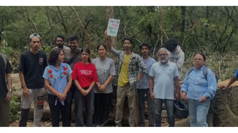 India News | Residents, Environmental Activists Protest Against Tree Felling for Dehradun-Rishikesh Highway Expansion