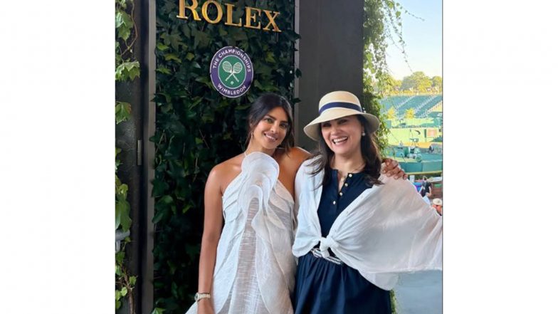 Entertainment News | 'So Good to See My Girl': Priyanka Chopra and 'Andaaz' Co-star Lara Dutta Reunite at Wimbledon After Years