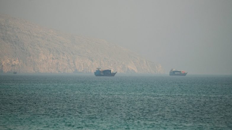World News | India Denounces Attack on Vessel off Oman, Says 10 Crew Members Rescued, 1 Missing