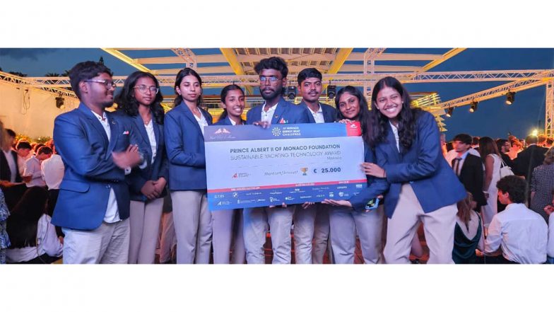 Business News | India's Kumaraguru College Wins Top Prize at Monaco Energy Boat Challenge