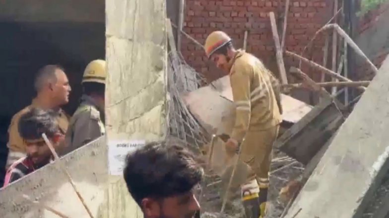 India News | Uttar Pradesh: Part of Under-construction Shop Collapses in Noida, No Casualties Reported