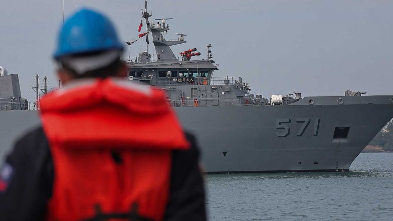 World News | Taiwan Detects 5 Chinese Naval Vessels, 10 Official Ships Operating Around Its Territory