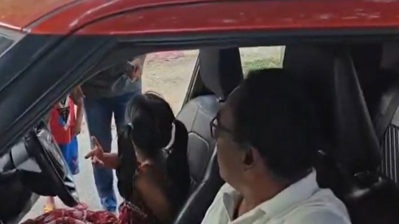 India News | Hyderabad Cop Faces Suspension After Video of Minor Granddaughter Driving Car Goes Viral