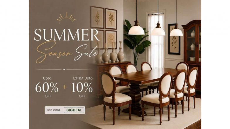 Business News | Furnweave Rolls Out Biggest Furniture Sale Yet with Summer Sale, Offering Up to 60 Percent Off on Handcrafted Solid Wood Furniture Across India