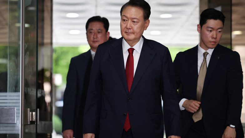 World News | Ex-South Korean President Yoon Suk Yeol Sentenced to 2 Years in Prison over 'free Opinion Polls', Nomination Scandal