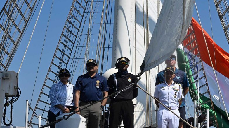 World News | INS Sudarshini Participates in Grand Parade of Sails at Boston