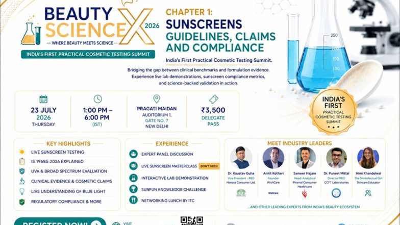 Business News | BeautyScienceX 2026 Unites India's Top Sunscreen Experts for Landmark Summit on the New IS 19685:2026 Standard