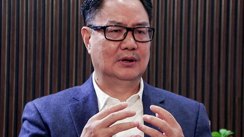 World News | Kiren Rijiju to Visit Qatar to Convey Condolences on Former Amir Sheikh Hamad Bin Khalifa Al Thani's Demise