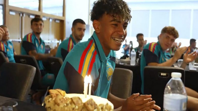 Sports News | FIFA World Cup 2026: Spain Celebrate Yamal, Munoz Birthdays Ahead of Semi-final Against France