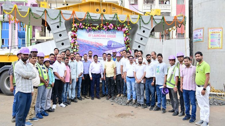 Business News | Afcons Launches 1st Segment, Using Launching Girder for Bhopal Metro Blue Line