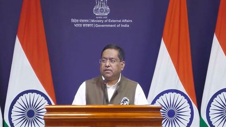 World News | India Says Its Position Concerning South China Sea Clear, Disputes Should Be Resolved in Accordance with UNCLOS
